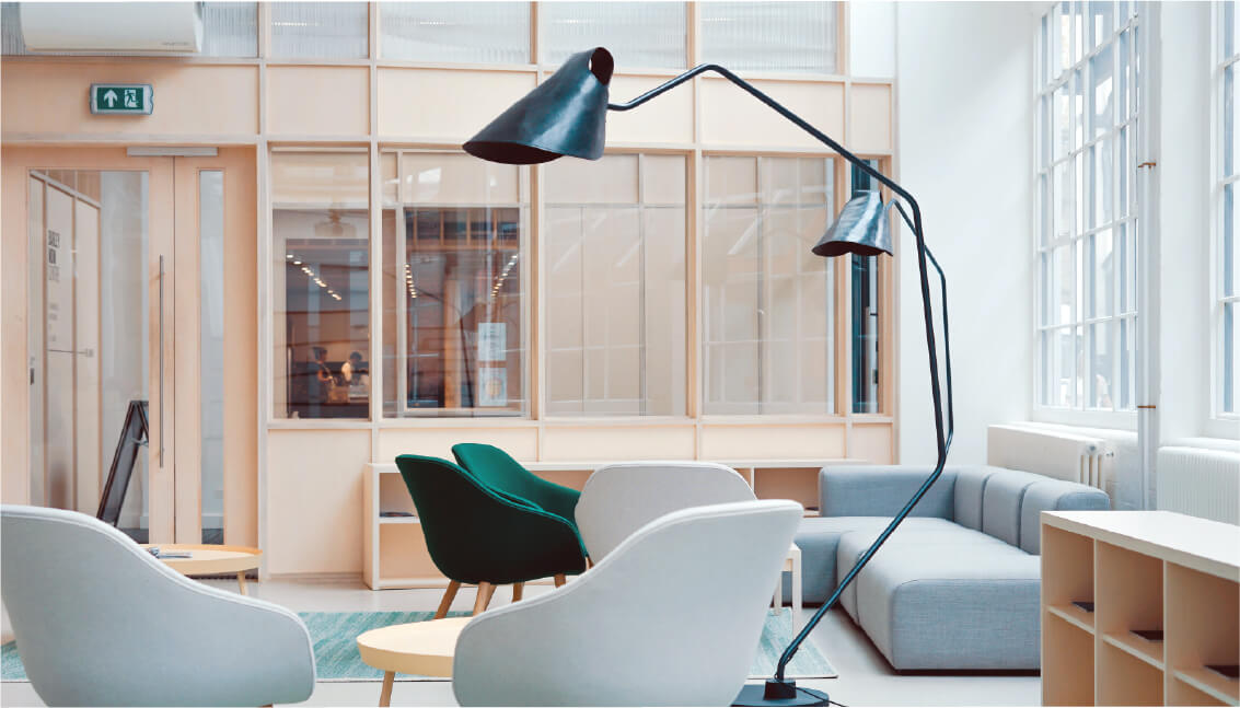 contemporary light-filled office